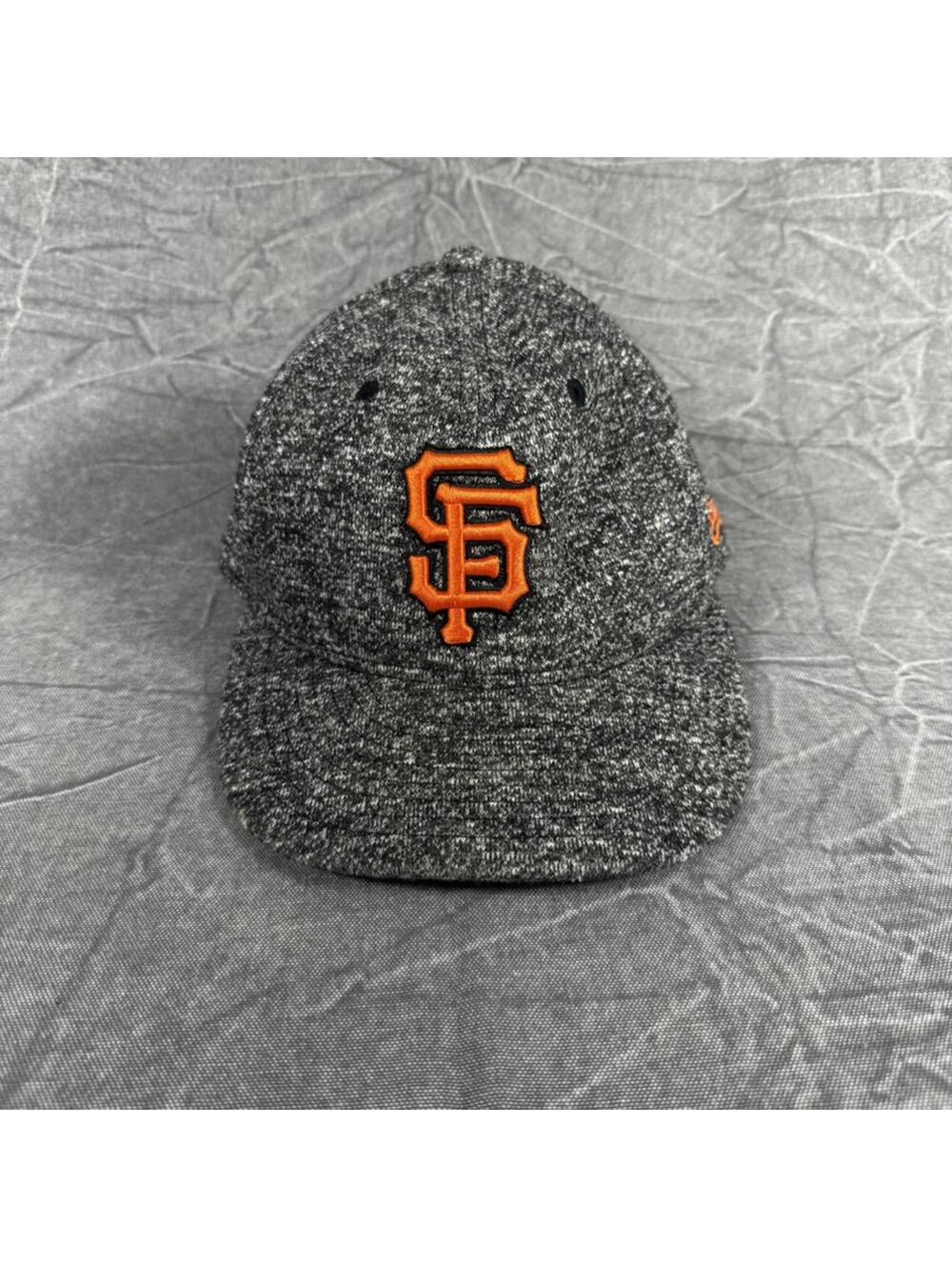 New Era Hat Men's 7 1/4 Black San Francisco Giants Heathered